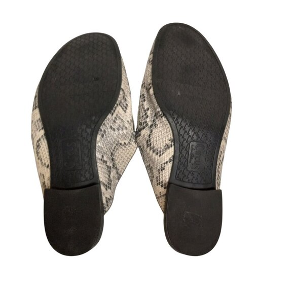 Sam Edelman Circus Size 9M Hal Womens Snake Print Slip On Loafers Mules Vegan - Picture 9 of 9